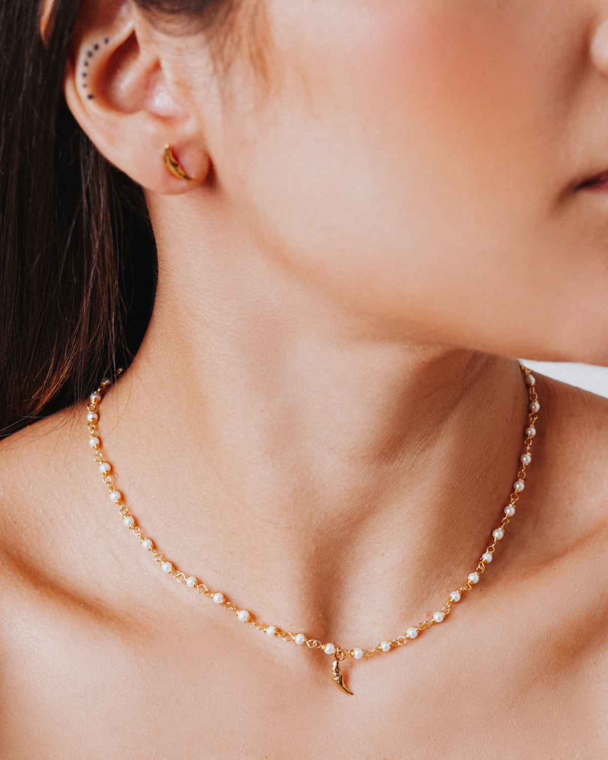 Collar destello dorado